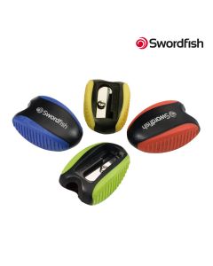 SHARPENER SOFT GRIP WITH ERASER SWORDFISH