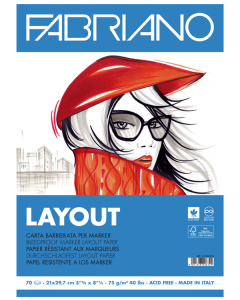 Blocco Layout A4 Fabriano - 19100505