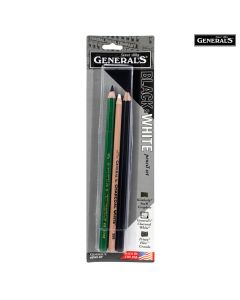 General's Black and White Pencil Set of 3