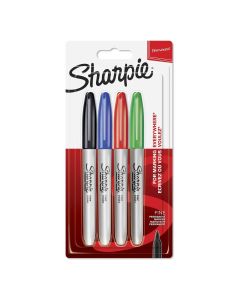 Sharpie Assorted Permanent Markers: Pack of 4