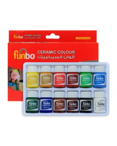 Ceramic Colour Set of 12x15ml - Funbo