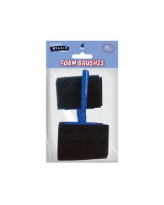 Mont Marte Foam Hobby Brush 75 mm 4pc Poly Bag