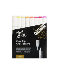 Mont Marte Premium Dual Tip Art Markers 24pc