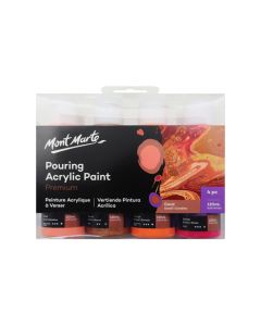 Mont Marte Pouring Acrylic 120ml 4pc - Coral