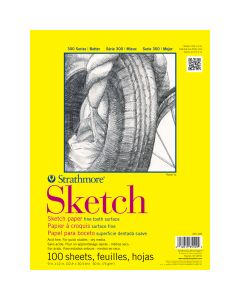 Strathmore Sketch Paper Pad, 300 Series, Tape-Bound, 9" x 11"" 350-109