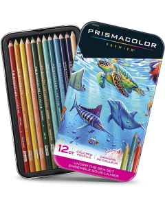 Prismacolor Premier Colored Pencils, Soft Core, Under the Sea Set, 12