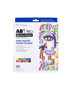 ABT PRO Alcohol-Based Art Markers, Basic Palette, 12-Pack