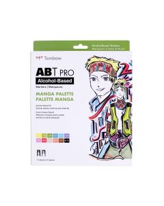 ABT PRO Alcohol-Based Art Markers, Manga Palette, 12-Pack