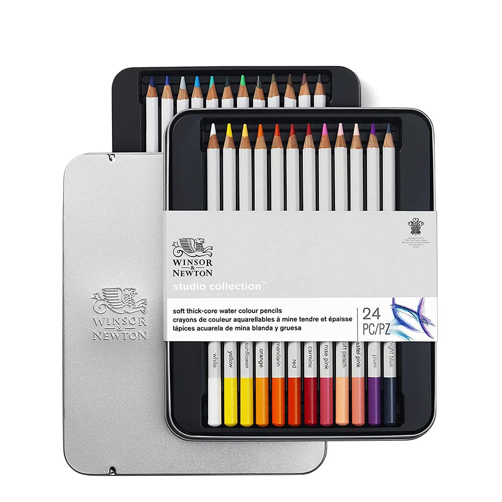 Winsor & Newton Studio Collection Watercolour Pencil Sets,24-Color Set
