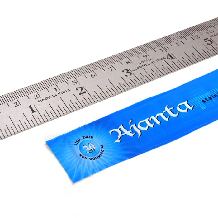 Ruler Steel 30cm AJANTA