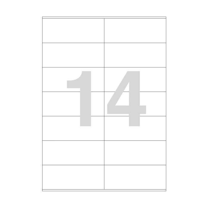 Agipa 14 Labels 105 X 40mm A4
