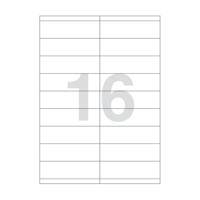 Agipa 16 Labels 105 X 35mm A4