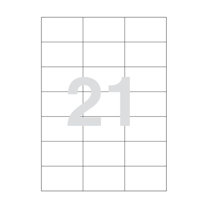 Agipa 21 Labels 70 X 42mm A4