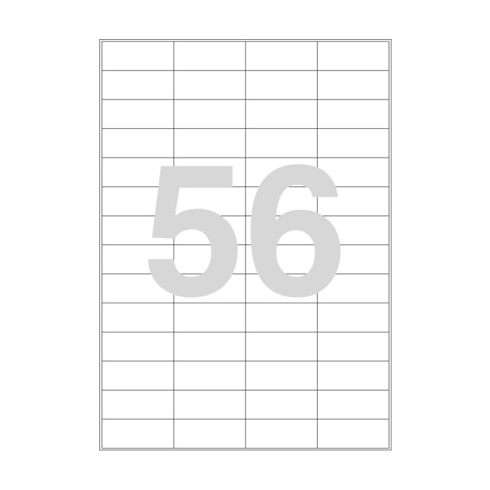 Agipa 56 Labels 52.5x21.2mm A4