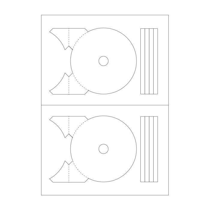 Agipa 2cd Labels 114mm A4