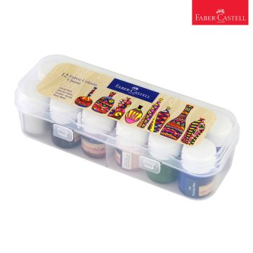 Faber-Castell Fabric Colours - 10ml Each (Pack of 12)