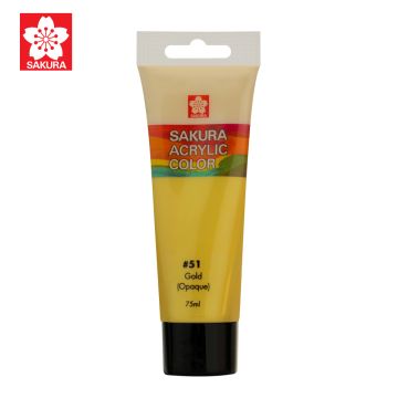 Sakura Acrylic Color 75mL - #51 Gold (Opaque)