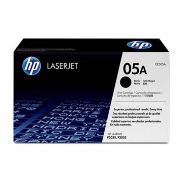 HP 05A Black LaserJet Toner Cartridge, CE505A