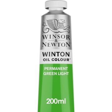 Winton Oil Colors, 200ml Permanent Green Light