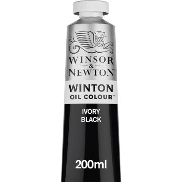 Winton Oil Colors, 200ml Ivory Black