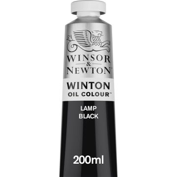Winton Oil Colors, 200ml Lamp Black