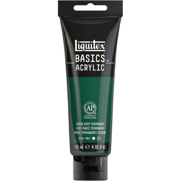 Liquitex Basics Acrylic 118ml Permanent Green Deep