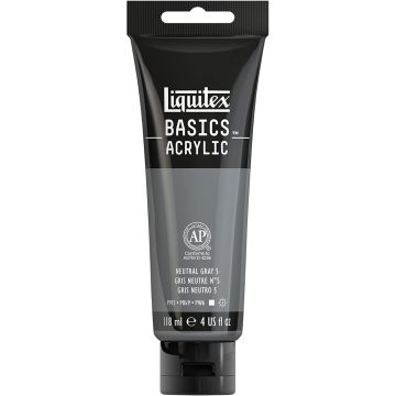 Liquitex Basics Acrylic 118ml Neutral Gray 5