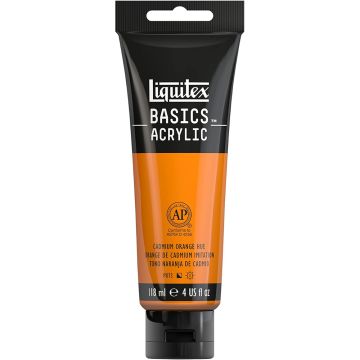 Liquitex Basics Acrylic 118ml Cadmium Orange