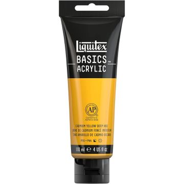 Liquitex Basics Acrylic 118ml Cadmium Yellow Deep Hue