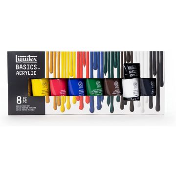Liquitex Basics Acrylic Color Sets of 8 x 75ml