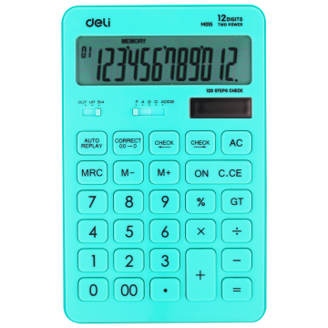 Calculator 12 Digits 120 Steps Deli - 01531