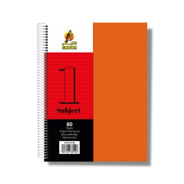 University Book 1 Subjects - A4 Orange