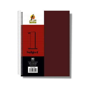 University Book 1 Subjects - A4 Maroon
