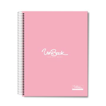 1 Subject Hard Cover University Book U1-01 Pink