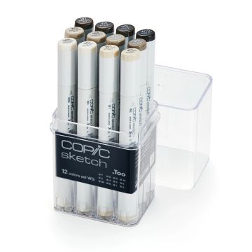 Copic Sketch 12 Marker Set - Warm Grey