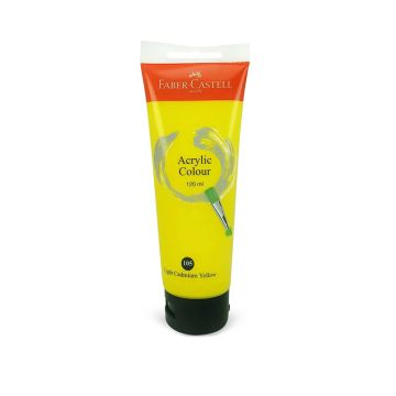 Faber Castell Acrylic Colour 120ml Tube Light Cadmium Yellow