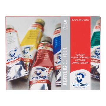Acrylic colour starter set 5 x 40 ml - Van Gogh