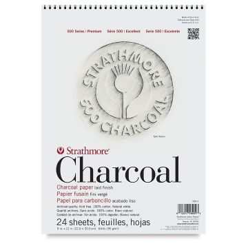 Strathmore 561-1 Charcoal Pad 500 Series 9" x 12" Assorted