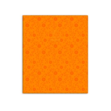 Single Line Book 10x8" Transparent 100 Sheet PVC Orange - Falcon