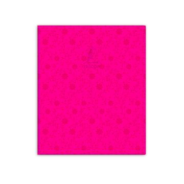 Single Line Book 10x8" Transparent 100 Sheet PVC Pink - Falcon