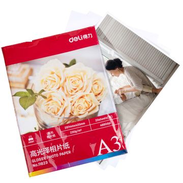 White Inkjet Photo Paper A3 230g Deli - 11823