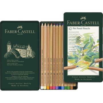 Faber Castell Pitt Pastel pencil, tin of 12