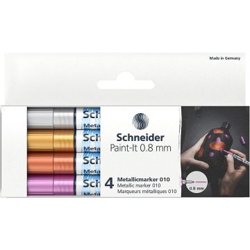 Schneider Paint-It 010 Metallic Marker 0.8mm Set - 1011501