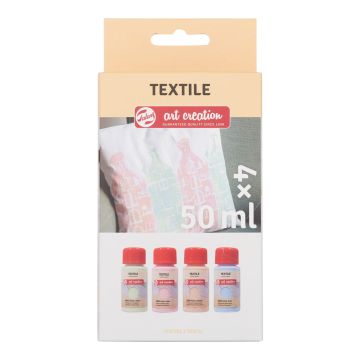 Textile set Pearl | 4 x 50 ml Talens Art Creation 