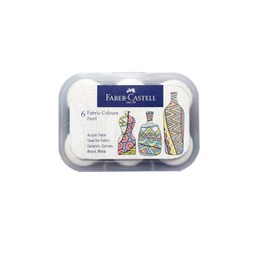 Faber Castell Fabric Colors - Pearl Assorted (Pack of 6)