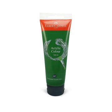 Faber Castell Acrylic Colour 120ml Tube Permanent Olive Green