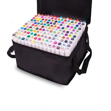 TouchFive Markers 168 Colors Broad Fine Sketch Pen White case