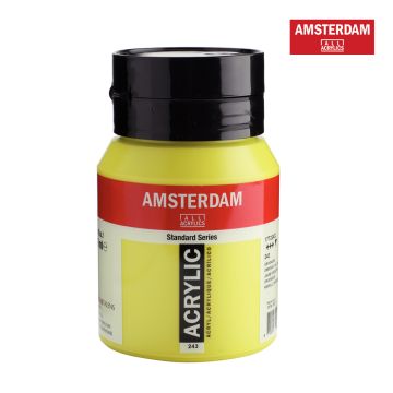 Acrylic Paint 500ml - Greenish Yellow 243 - 17722432 Amsterdam