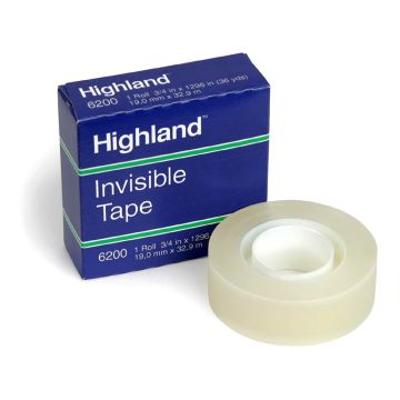 Invisible Tape 3/4" X 36Y - Highland 6200