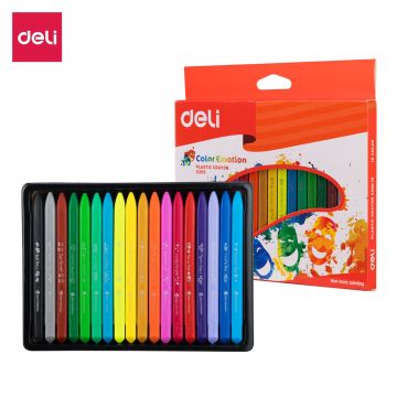 Plastic Crayon 18 Col Deli - 20010